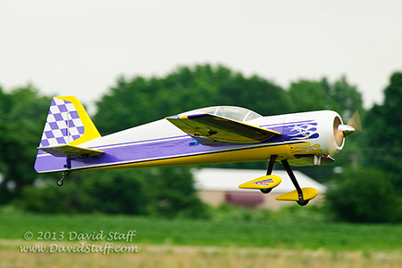 Remote Control Plane Landing on Grass Runway at "Midwest Air Wing R/C Club"